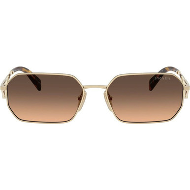 Prada PRA51S - Pale Gold/Brown Grey Gradient Lenses