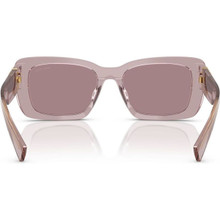 Miu Miu MU07YS Sunglasses Transparent Mauve/Purple Brown display picture 2