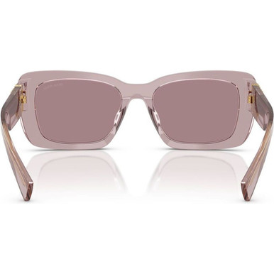 Miu Miu MU07YS Sunglasses Transparent Mauve/Purple Brown