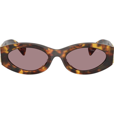 Miu Miu 11WS - Honey Havana/Light Purple Brown Lenses