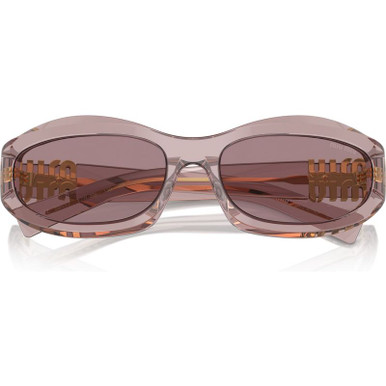 【Miu♡】 NEW MIU MIU MU 14ZS 12W20I OVAL WOMEN SUNGLASSES MU14ZS 12W20I
