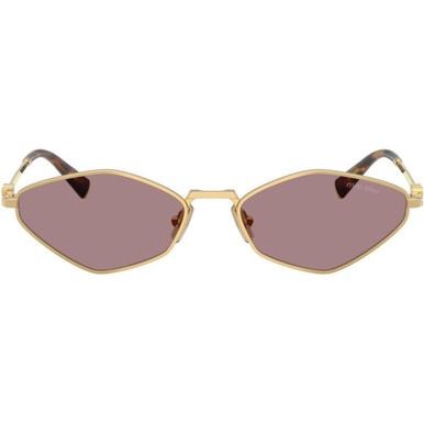 Gold/Light Purple Brown Lenses