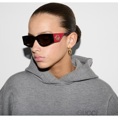 NEW GUCCI GG1664S 004 SUNGLASSES HAVANA WOMEN EYEWEAR Gucci GG1664S 004 51 Sunglasses | Bassol Optic United States main image 4