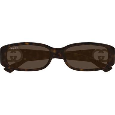GUCCI GG1661S - Havana/Brown Lenses