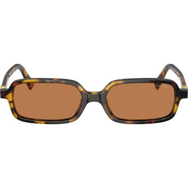 Shop the Miu Miu MU11ZS Sunglasses Havana Mahogany/Grey