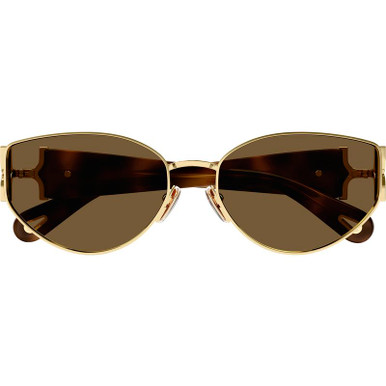 Chloe CE142S Gold/Grey Green Gradient Lenses