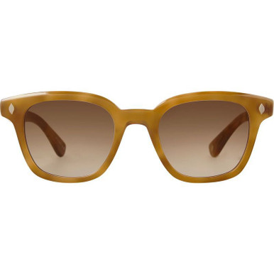 Garrett Leight Broadway - Ember Tortoise/Semi-Flat Auburn Gradient Glass Lenses