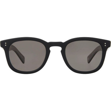 Garrett Leight Kinney II - Matte Black/Semi-Flat Grey Glass Polarised Lenses