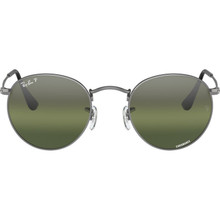 Shop Ray-Ban Round Metal RB3447 Antique Copper/Blue 50 Size