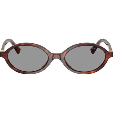 Miu Miu MU04ZS - Havana Mahogany/Grey Lenses