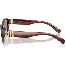 Shop the Miu Miu MUA03S Sunglasses Havana Mahogany/Grey