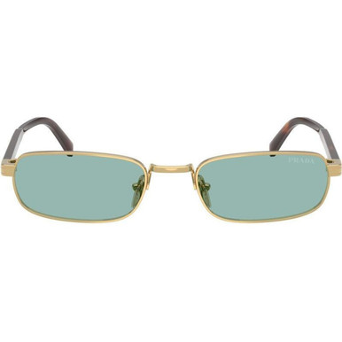 Prada PRB54S - Gold/Petrol Green Lenses