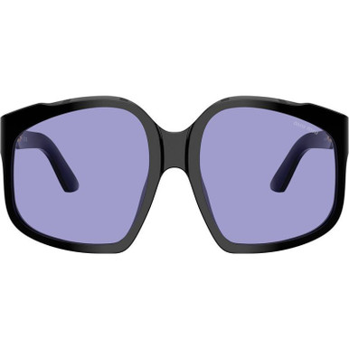 Shop the Miu Miu MUA07S Sunglasses Black/Violet | Afterpay