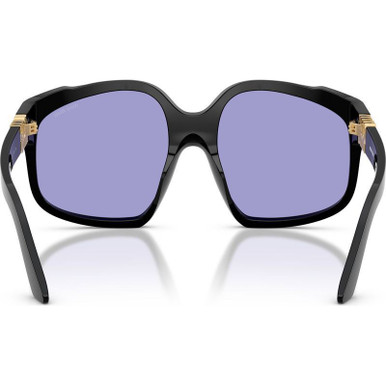Shop the Miu Miu MUA07S Sunglasses Black/Violet | Afterpay display picture 1