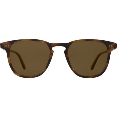 Spotted Brown Shell/Semi-Flat Pure Coffee Polarised Glass Lenses 47 Eye Size