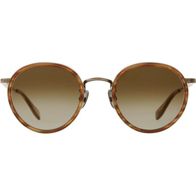 Garrett Leight Wilson X - Demi Blonde and Antique Gold/Semi-Flat Pure Almond Gradient Glass Lenses