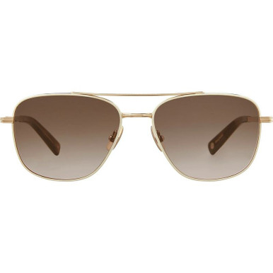 Garrett Leight El Capitan - Spotted Brown Shell/Semi-Flat Sepia Gradient Glass Lenses