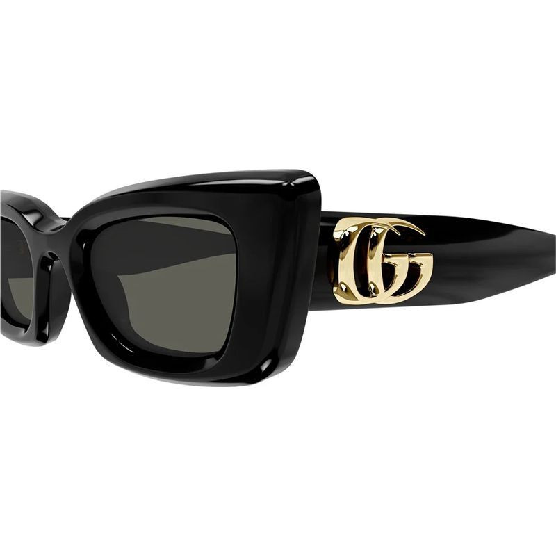 Shop the GUCCI GG1827S Sunglasses Black/Grey | Afterpay