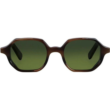 L.G.R Zanzibar - L.G.R x Only Classy Dark Havana/Green Gradient Glass Lenses