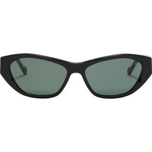 Shop Sunday Somewhere Electra Sunglasses Gloss Black/Green display picture 2