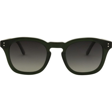 Bask Eyewear Dune - Crystal Green/Grey Gradient Polarised Lenses