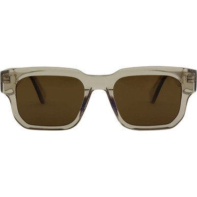 Bask Eyewear Eli - Crystal Stone/Brown Polarised Lenses
