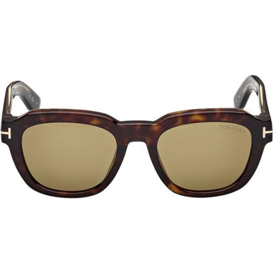 Dark Havana/Green Lenses
