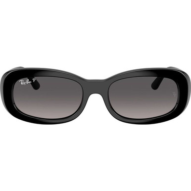 Black/Grey Gradient Polarised Glass Lenses 53 Eye Size