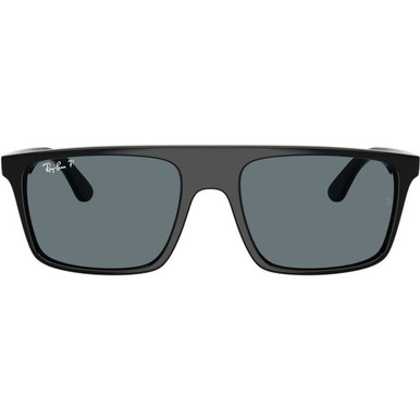 Black/Dark Blue Polarised Glass Lenses 57 Eye Size