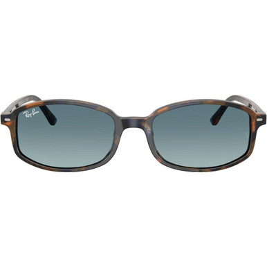 Yellow and Blue Havana/Blue Grey Gradient Glass Lenses 54 Eye Size