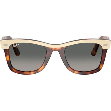 Beige on Havana/Grey Gradient Glass Lenses