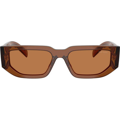Prada PR09ZS - Transparent Dark Brown/Brown Lenses