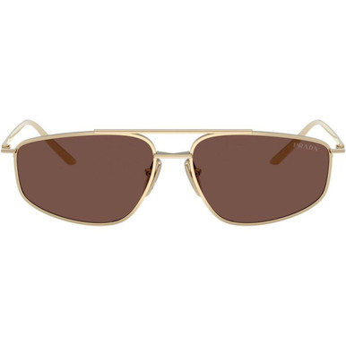 Prada PRC51S - Pale Gold/Black Chocolate Lenses