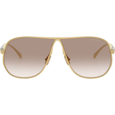 Miu Miu MUA56S - Gold/Brown Clear Gradient Lenses