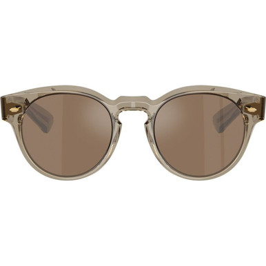 Oliver Peoples Hayton OV5571SU - Sencha/Cognac Mirror Glass Lenses