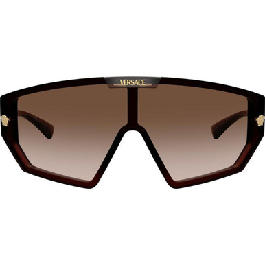 Versace VE4461 - Transparent Brown/Brown Gradient and Black Lenses