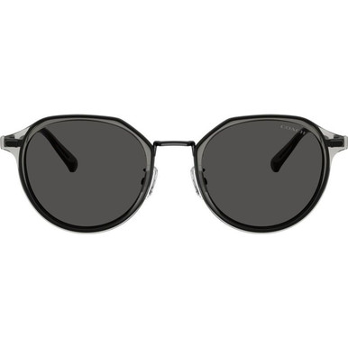 Coach HC7183 - Satin Black/Grey Lenses