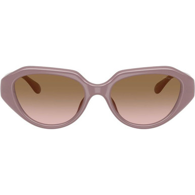 Coach HC8433U - Milky Putty/Brown Peach Gradient Lenses
