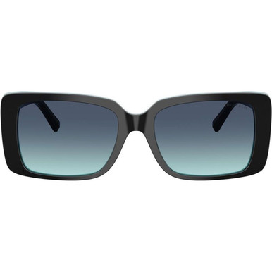 Tiffany & Co. TF4249 - Black on Tiffany Blue/Azure Blue Gradient Lenses