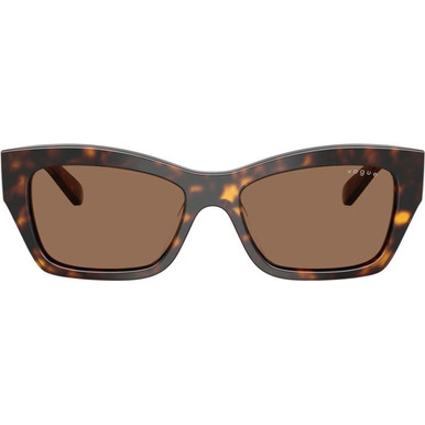 Vogue Eyewear VO5658SU - Dark Havana/Dark Brown Lenses