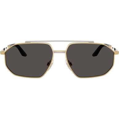 Dolce & Gabbana DG2328 - Gold and Silver/Dark Grey Lenses