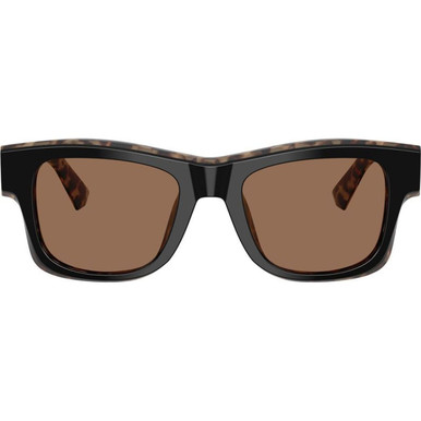 Dolce & Gabbana DG4515 - Black on Red Havana/Dark Brown Lenses