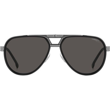 Carrera 1076/S - Black and Dark Ruthenium/Grey Polarised Lenses