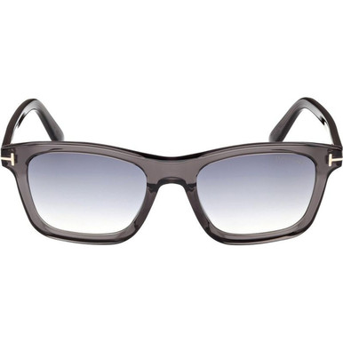 Tom Ford Barron FT1179 - Shiny Grey/Smoke Gradient Lenses