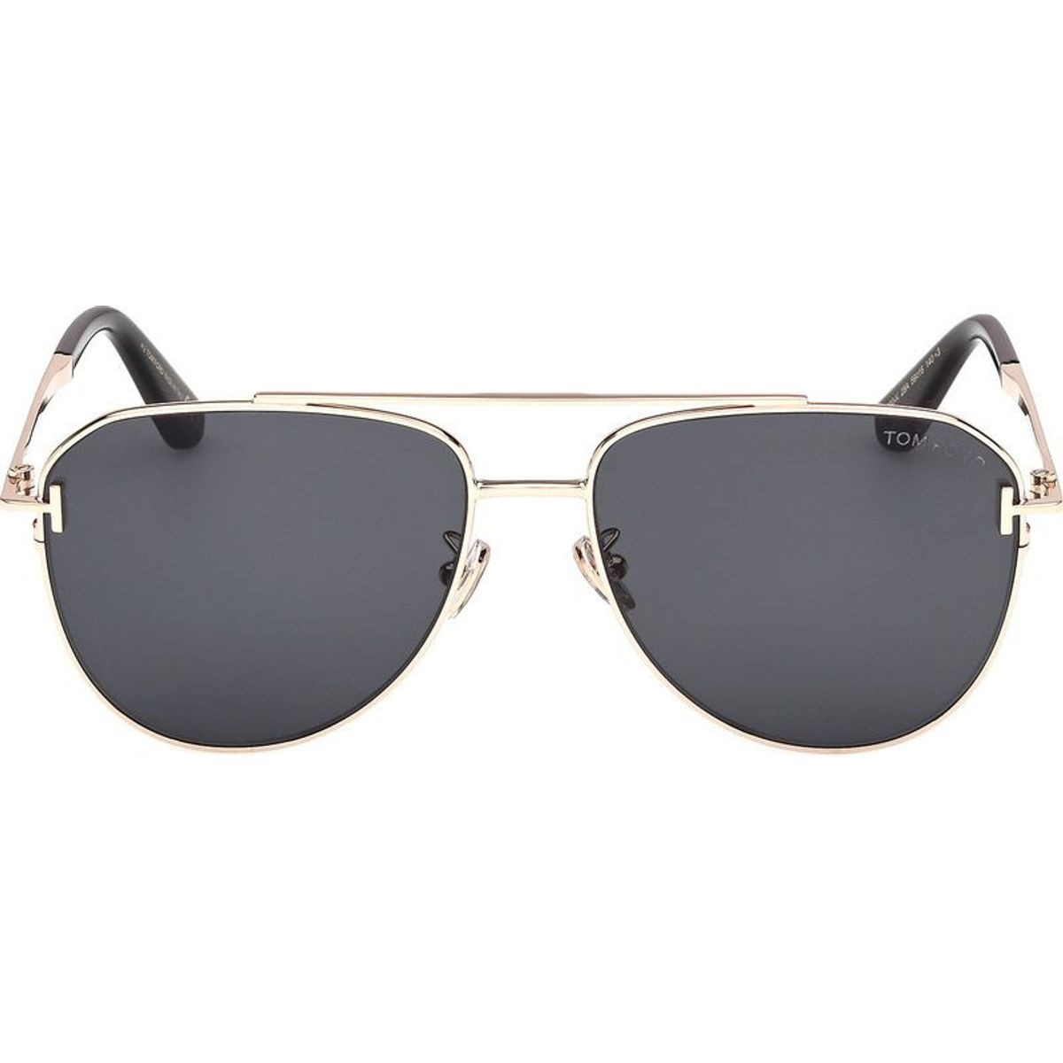 Shop the Tom Ford FT1290-K Sunglasses Shiny Rose Gold/Smoke