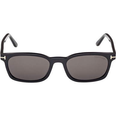 Tom Ford Kendel FT1076 Shiny Black/Blue Polarised Sunglasses