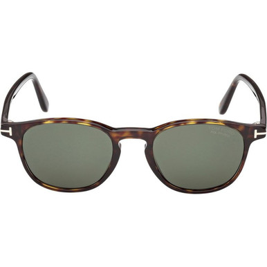 Tom Ford Holt 02 FT1302 - Dark Havana/Green Polarised Lenses