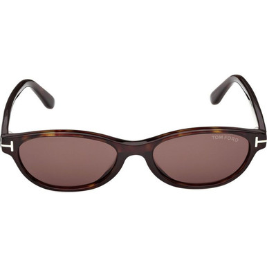 Tom Ford Chloe 02 FT1310 - Dark Havana/Brown Lenses