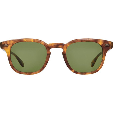 Garrett Leight Sherwood - Hazel Tortoise/Pure Green Lenses