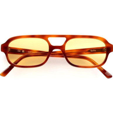 Lu Goldie Sofia - Chestnut/Yellow Lenses